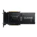 Intel Arc Pro B70 TF 32GB GPU backplate view, black industrial design with GUNNIR branding, PCIe connector visible and clean layout