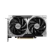 Front view of MSI GeForce RTX 5060 8G VENTUS 2X OC V1 Graphics Card with dual-fan cooling design and silver casing.
