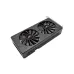 RX 580 8GB XX Black graphics card with dual-fan cooling system, angled front view