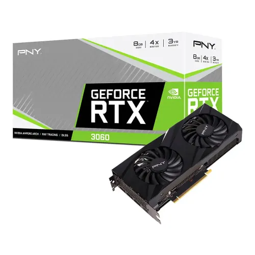PNY GeForce RTX 3060 8GB VERTO Dual Fan GDDR6 Graphics Card