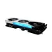 PowerColor Hellhound AMD Radeon RX 9070 XT 16GB REVA Edition graphics card with triple fans and blue LED lighting.