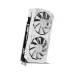 Front view of Unika RX 580 8GB Graphics Card with dual cooling fans and white shroud design.