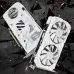 Angled view of Unika RX 580 8GB Graphics Card backplate with fist logo, patterns, and BLIZZARDS branding.