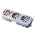 Yeston Sakura Atlantis Radeon RX 9070 XT graphics card with a pink and blue gradient design and three white fans.