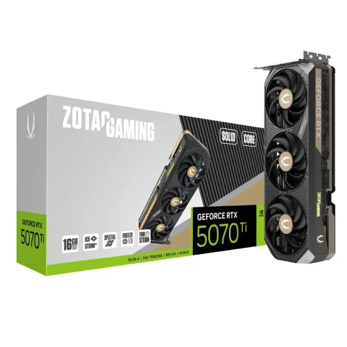 ZOTAC GAMING GeForce RTX 5070 Ti SOLID CORE 16GB GDDR7 Graphics Card
