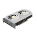 ZOTAC GAMING GeForce RTX 5060 Ti Twin Edge OC White Edition with dual white fans and silver accents.
