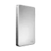 Front view of the Netac K330 2TB USB 3.0 Portable External HDD showcasing its slim metallic enclosure and minimalist design