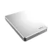 Front angled view of the Netac K330 2TB USB 3.0 Portable External HDD highlighting its metallic finish and compact portable design