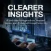 Control room scene with operator using Seagate Skyhawk AI HDD for AI-enhanced video clarity and data insights.