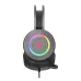 Side view of A4Tech Bloody G521S Gaming Headphone with RGB-lit earcup and attached microphone.