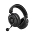 Sleek black Fantech Orbita WHG07 multi-platform wireless gaming headphone with plush ear cushions, dark metallic accents, and a detachable boom microphone.