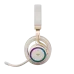 Side close-up of Havit FUXI-H8 Open-Ear Headphone highlighting circular earcup with RGB ring and mesh speaker detail