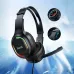 Hoco ESD21 Wired Gaming Headphone featuring RGB lighting earcups with adjustable mic and over ear design