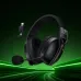 Hoco W114 Magic 4 Mode Gaming Headphone displayed with glowing green background highlighting immersive gaming style