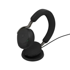 Jabra Evolve3 75 MS LINK390C Wireless Headphone with Wireless Charger