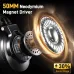 Exploded view of MAONO MH700 Studio Monitor Headphone driver highlighting 50mm neodymium magnet for wider sound stage.