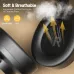 Close-up of MAONO MH700 Studio Monitor Headphone ear cushions showing breathable, soft material for long comfort.