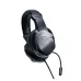 Meetion HP022 Noise-Cancelling RGB Wired Gaming Headset side view sleek black design logo visible with boom mic
