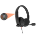 Side profile view of the Meetion MT‑HP003 Wired Headphone highlighting adjustable headband and cushioned ear cups.