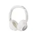 Front angled view of the white Weofly Tour ANC Bluetooth Headphone showing its cushioned earcups and headband.