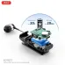 Close-up view of XO BE37 Clip On Bluetooth Headphone internal hardware and battery components.