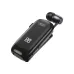 Front angled view of XO BE51 Clip On Headphone with digital display and in-ear earphones.