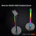 Dual product view of the Meetion BK200 Smart Lighting Headset Stand showing RGB lighting modes and Type‑C port design.