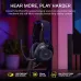 Stand view of Corsair HS35 v3 Gaming Headset with microphone, lightweight design, and comfort-focused features.