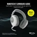 Product view of Corsair HS65 V2 Headset against dark background with Dolby Audio 7.1 immersive surround sound text.