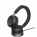Jabra Evolve2 75 (MS) USB Type C Stereo Headset with Stand Black