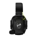 Font view Black ONIKUMA GT888 wireless gaming headset with rotatable boom microphone, 2.4G USB dongle, charging cable, user manual, and retail box.