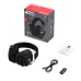 Font view Black ONIKUMA GT888 wireless gaming headset with rotatable boom microphone, 2.4G USB dongle, charging cable, user manual, and retail box.