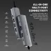 Feature overview graphic of Fantech HC101 NeraLINK 10-in-1 Type-C Hub highlighting all-in-one multiport connectivity with labeled icons