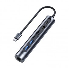 Joyroom S-H111 7-in-1 USB Type-C Hub Adapter Docking Station with LAN