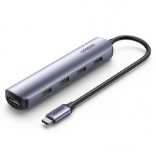 Ugreen CM417 USB-C To 4xUsb 3.0+Hdmi HUB #20197 