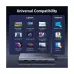 UGREEN CM498 hub below a chart detailing its Universal Compatibility with various Laptops (MacBook, HP, Surface, Lenovo, ASUS) and Systems (Windows, Linux, macOS).