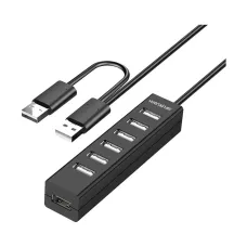 Yuanxin YXH-19 Y Cable 7 Port USB 2.0 Hub With Power Adapter