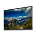 Boxlight ProColor E565UC 65 Inch Interactive Flat Panel shown in angled front view with a vivid landscape display.