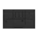 Rear view of Viewsonic IFP8641-1-1C 86 inch Interactive Flat Panel highlighting vents, brackets, and mounting design.