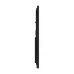 Side profile of Viewsonic IFP9841-1-1C 98 inch Interactive Flat Panel emphasizing curved slim design with central housing.