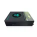Front angled view of Marsriva MR-SPF12K-LP1-TL20E 12kW Solar Inverter with turquoise logo, display screen, and control buttons.