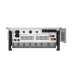 Side view of Solis S6-EH3P125K-NV-YD-H 125kW Hybrid Solar Inverter with integrated display and wall-mount design.