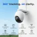 Wall-mounted view of IMILAB EC6 Pro WiFi Camera showing spherical design with 4K clarity and smart assistant features.