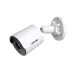 Angled view of Tenda TC3B24C IP Camera showing adjustable wall mount and sleek cylindrical white housing.