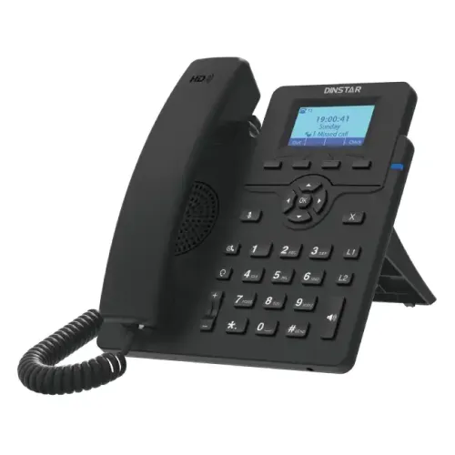 DINSTAR C60UP Entry Level IP Phone with POE & With Adapter