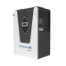 Front side perspective view showing display and side ports of Rahimafrooz RZS-1500VA Smart Solar IPS.