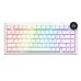 Top view of the AJAZZ AK820 Pro Hot‑Swappable Tri Mode Mechanical Keyboard with Display showing RGB keys and built‑in screen.