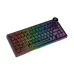 Top view of black AJAZZ AK820 V2 PRO mechanical keyboard highlighting RGB lighting and display screen.