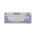 Top-down view of Ajazz AK820 Mechanical Keyboard showing pastel keycaps and rotary knob on compact layout.