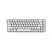 Top view of the AJAZZ NK68 V2 Wired RGB Hot Swappable Mechanical Keyboard in white showing compact layout and clean keycaps.